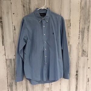 Ralph Lauren Custom Fit Men’s Long Sleeve Button Down Shirt Size Large